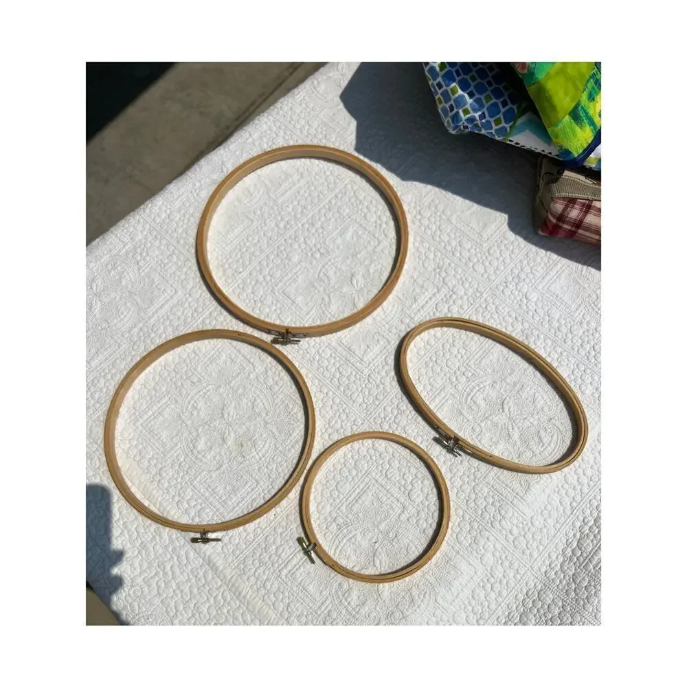 Wooden embroidery hoops-